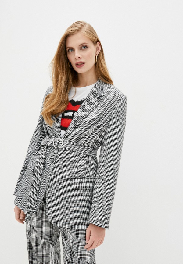 женский пиджак forte dei marmi couture, серый