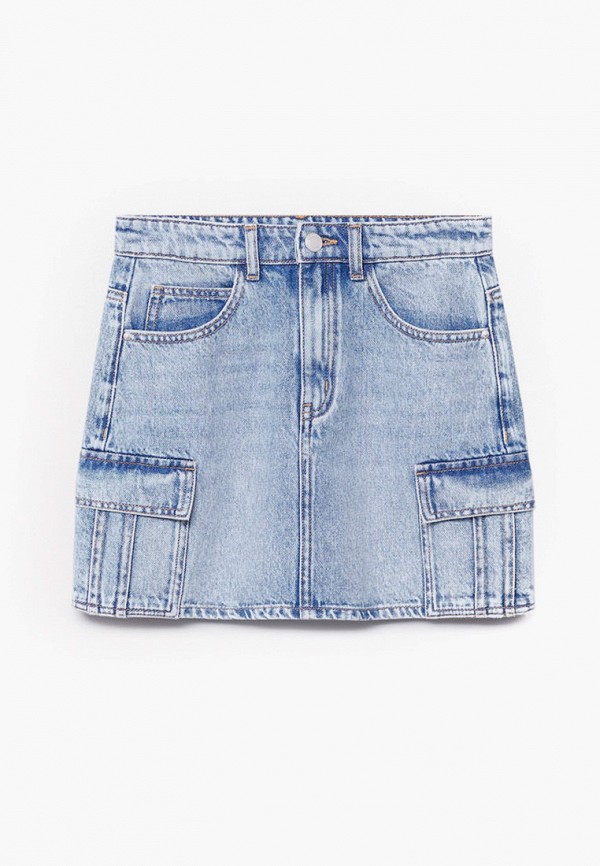 джинсовые юбка mango kids для девочки, голубая