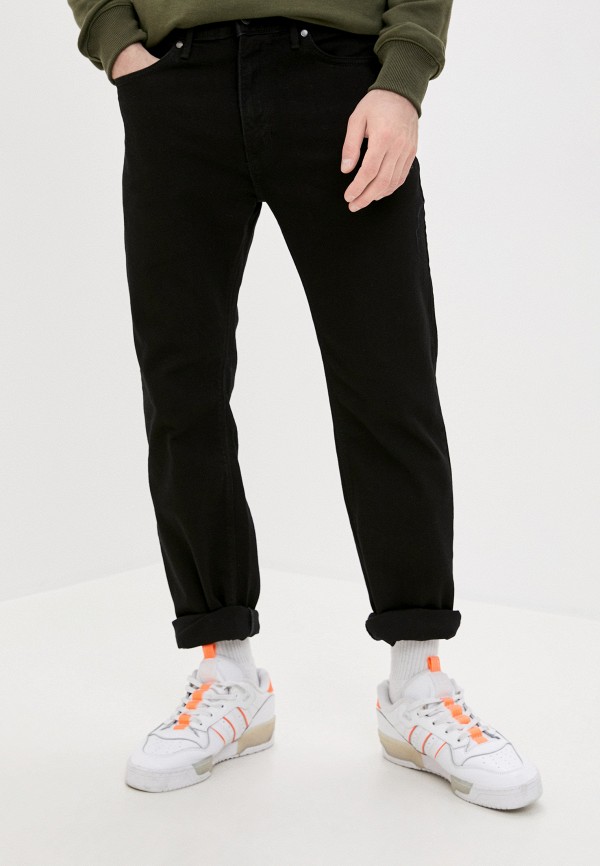 мужские прямые джинсы marks & spencer, черные