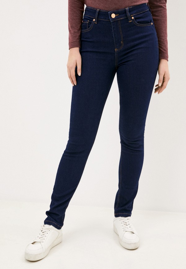 женские джинсы скинни marks & spencer, синие