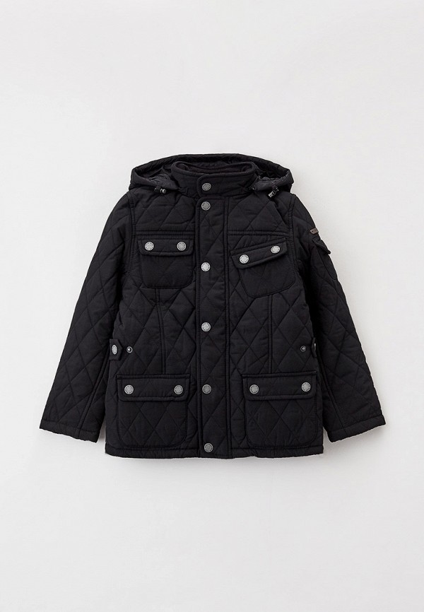 утепленные куртка aviva для мальчика, черная
