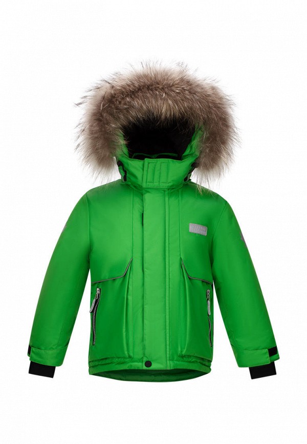 утепленные куртка stylish amadeo для мальчика, зеленая