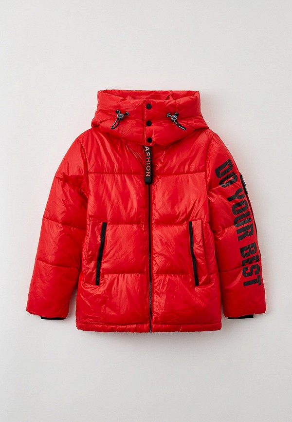 утепленные куртка vitacci для мальчика, красная