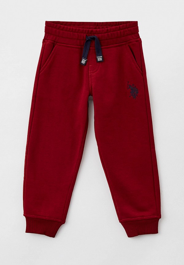 спортивные брюки u.s. polo assn для мальчика, бордовые