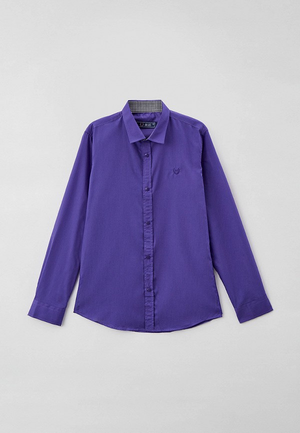 рубашка mili для мальчика, фиолетовая