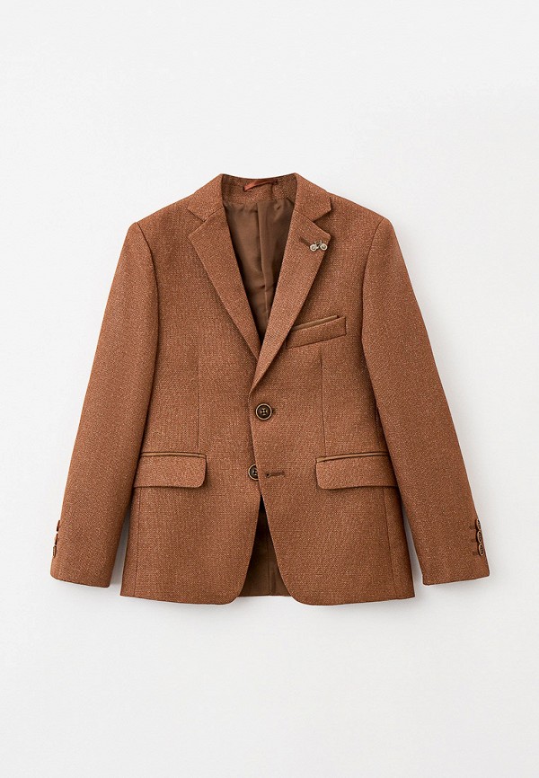пиджак mili для мальчика, коричневый