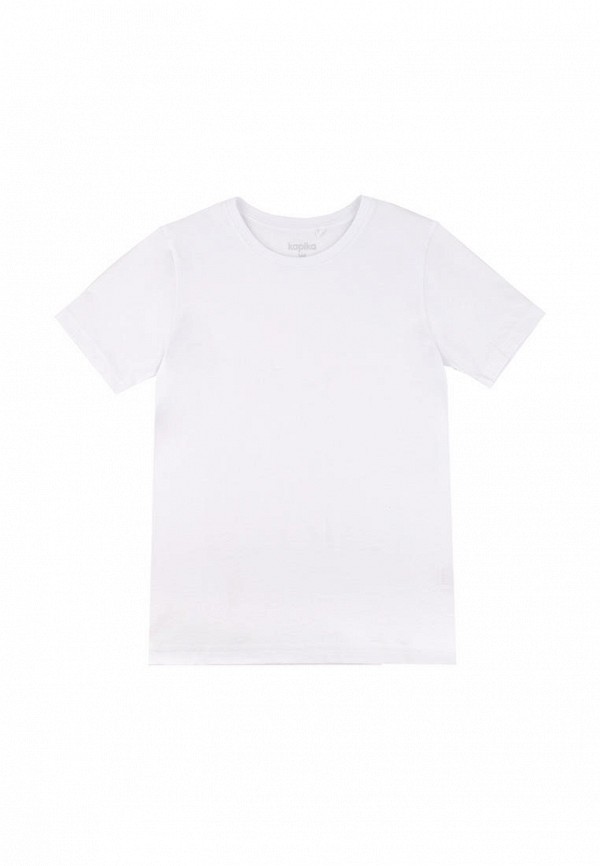 футболка с коротким рукавом kapika для мальчика, белая