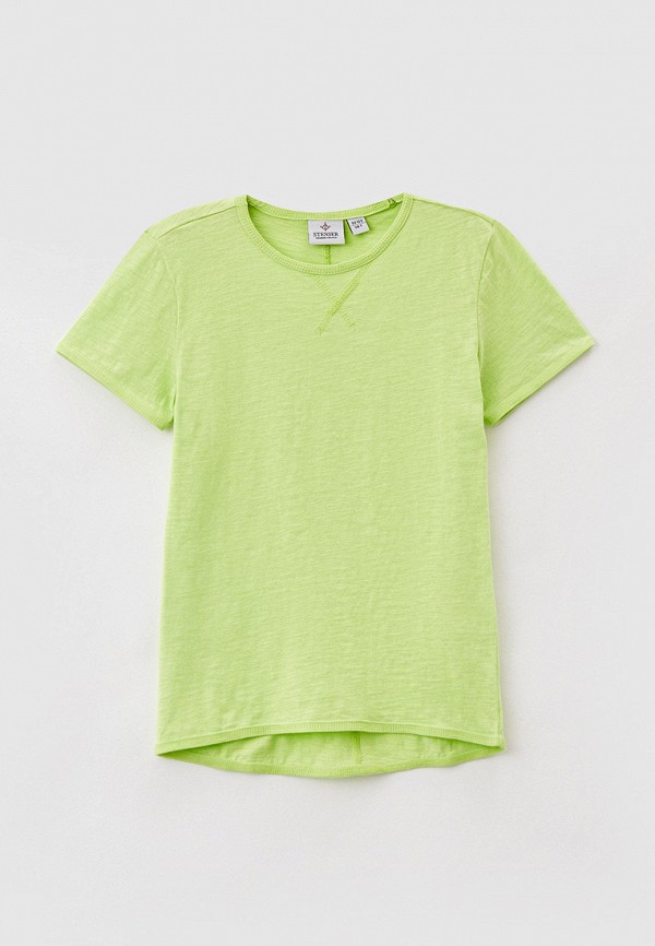 футболка с коротким рукавом stenser для мальчика, зеленая