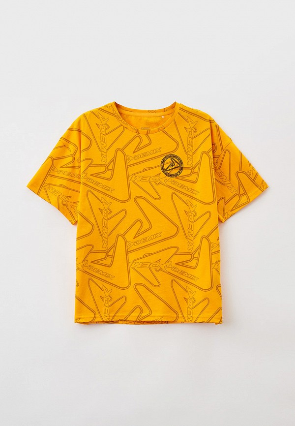 футболка с коротким рукавом demix для мальчика, оранжевая