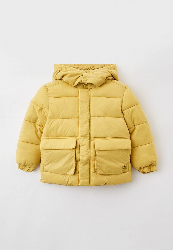утепленные куртка sela для мальчика, желтая