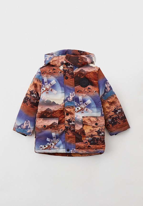 утепленные куртка sela для мальчика, разноцветная