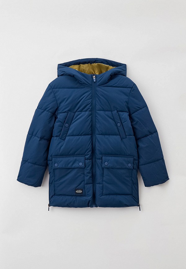 утепленные куртка sela для мальчика, синяя