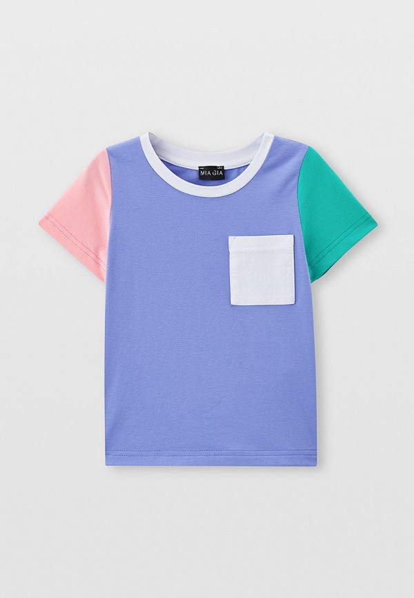 футболка с коротким рукавом mia gia малыши, фиолетовая