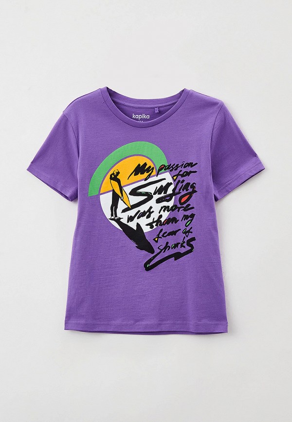 футболка с коротким рукавом kapika малыши, фиолетовая