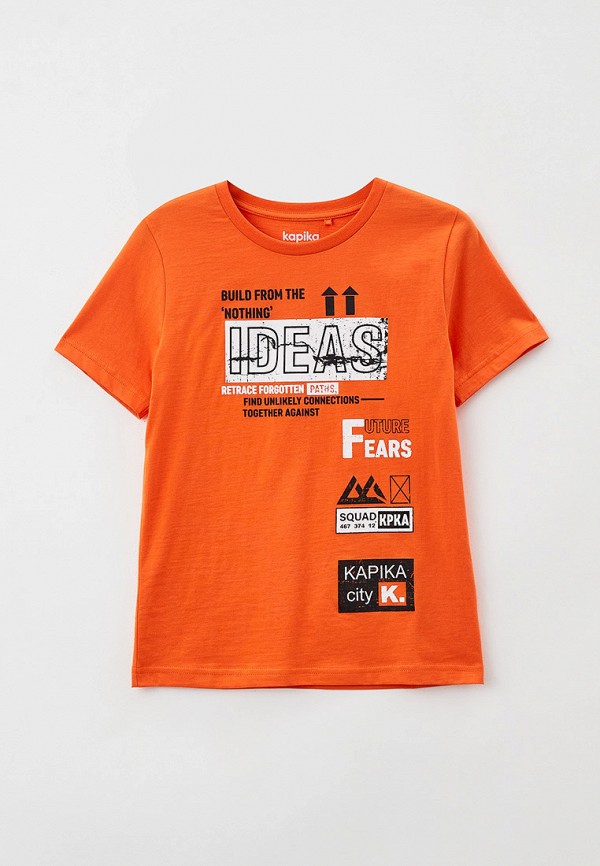 футболка с коротким рукавом kapika малыши, оранжевая