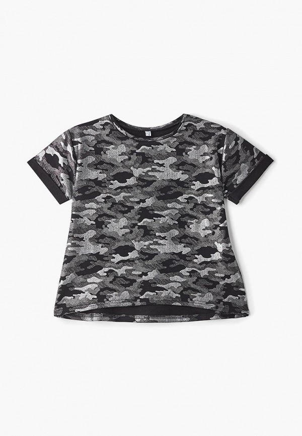 футболка с коротким рукавом tforma для девочки, черная