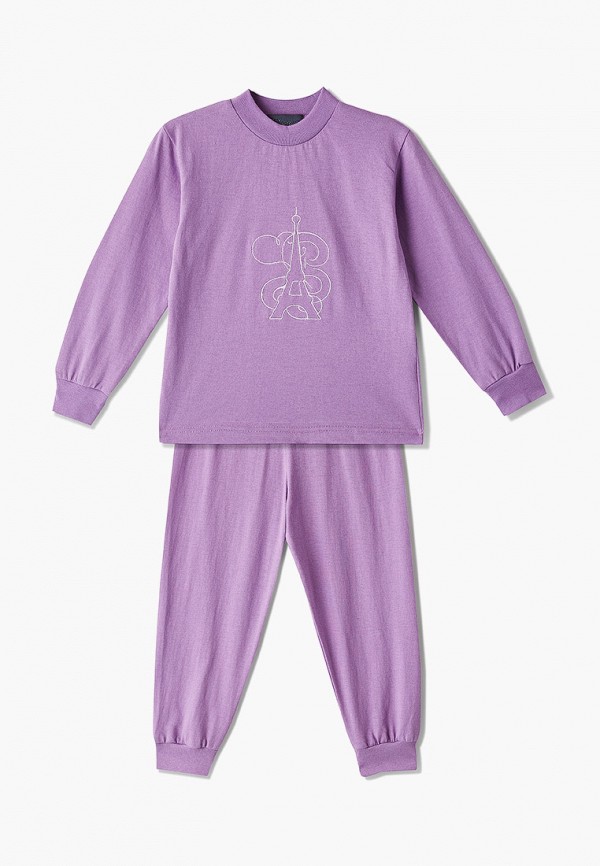 пижама robykris для девочки, фиолетовая