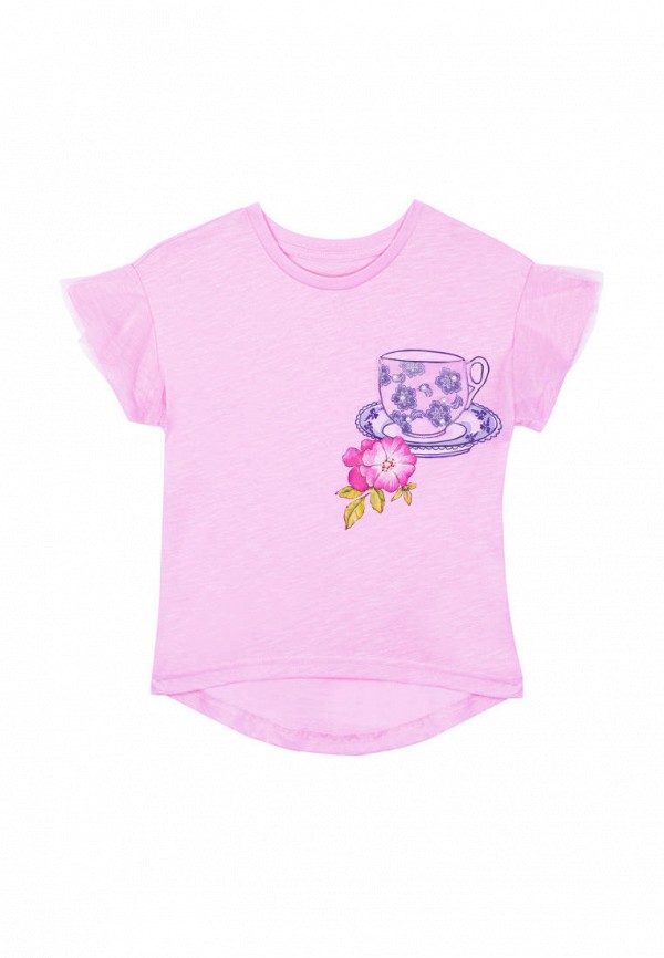 футболка с коротким рукавом bell bimbo для девочки, розовая