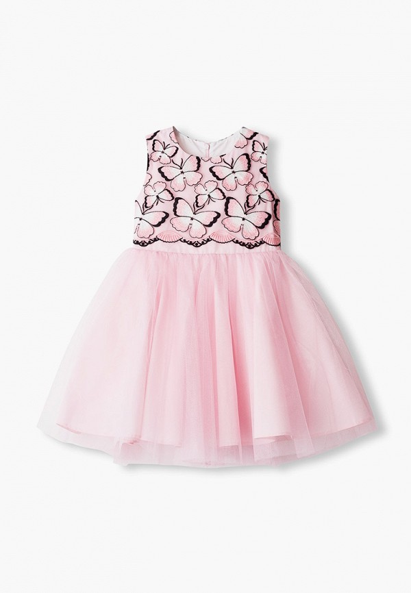 нарядные платье школьная пора для девочки, розовое