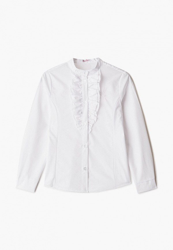 блузка ninomio для девочки, белая