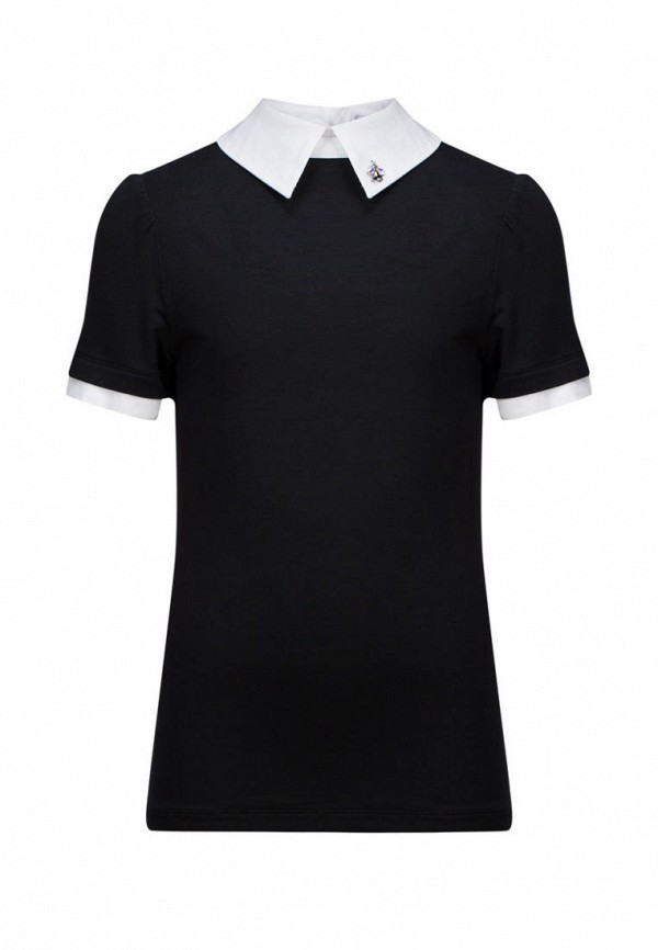 блузка stylish amadeo для девочки, черная