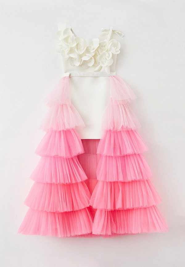 нарядные платье monikamo для девочки, розовое