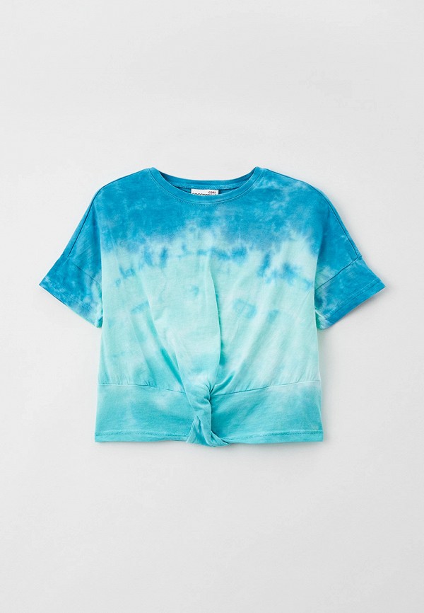 футболка с коротким рукавом coccodrillo для девочки, голубая