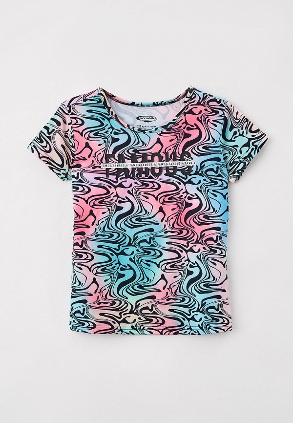 футболка с коротким рукавом coccodrillo для девочки, разноцветная