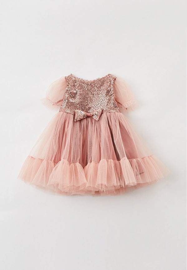 нарядные платье trendyco kids для девочки, розовое