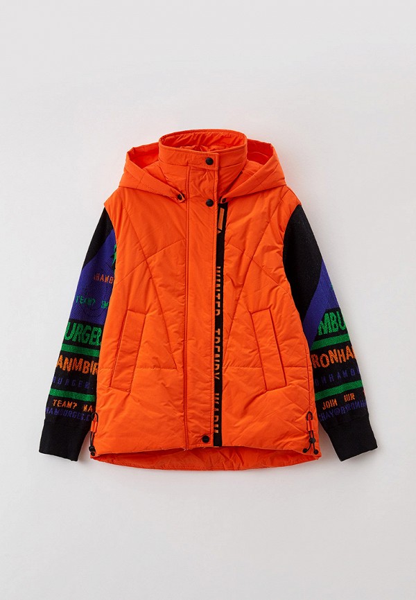 утепленные куртка fobs для девочки, оранжевая
