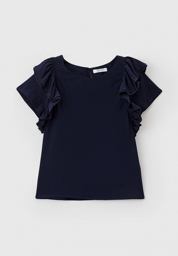 блузка tforma для девочки, синяя