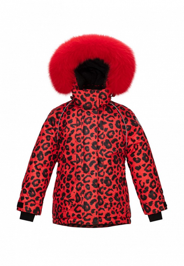 утепленные куртка stylish amadeo для девочки, красная