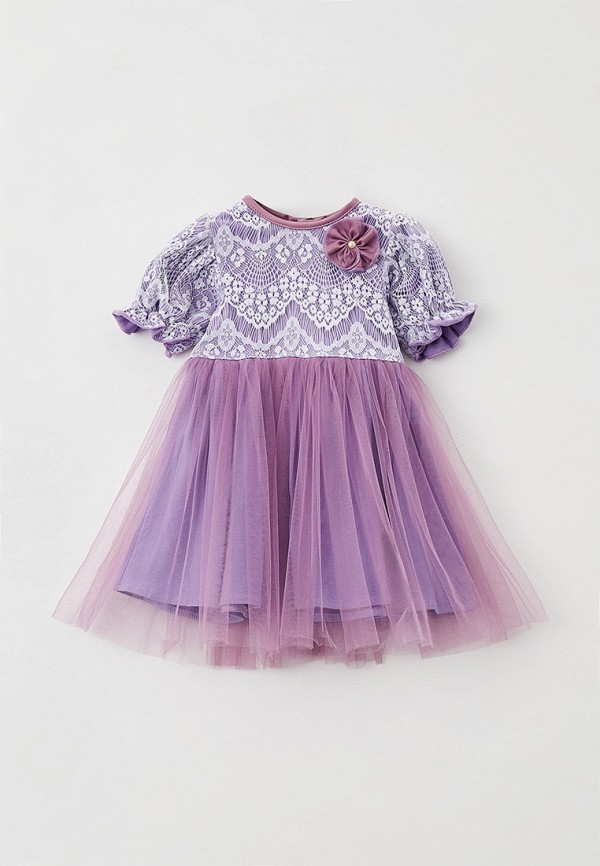 нарядные платье trendyco kids для девочки, фиолетовое