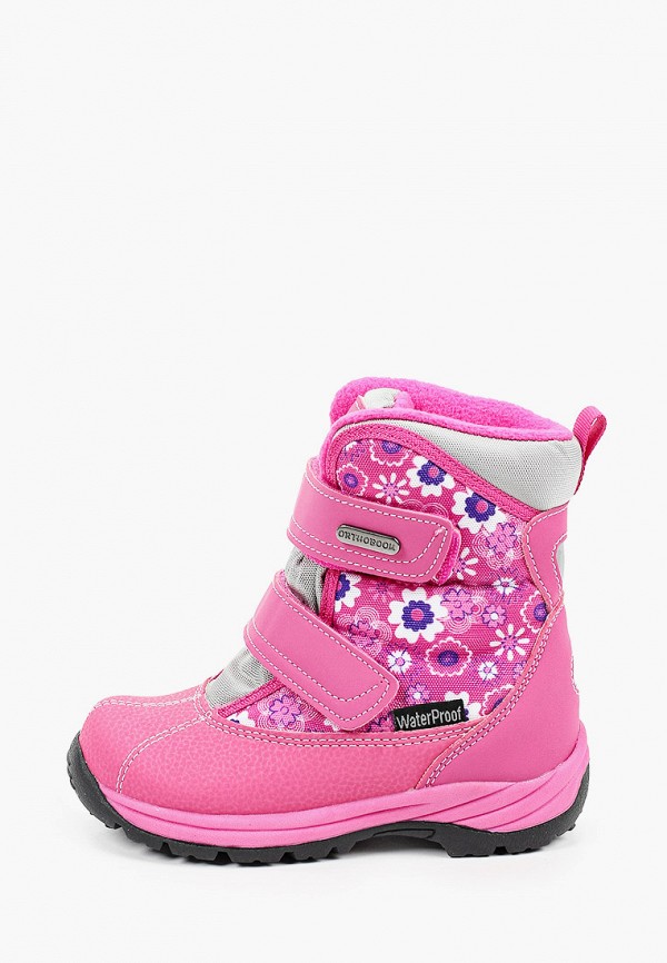ботинки orthoboom для девочки, розовые