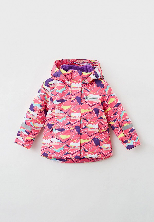 горнолыжные куртка glissade для девочки, розовая