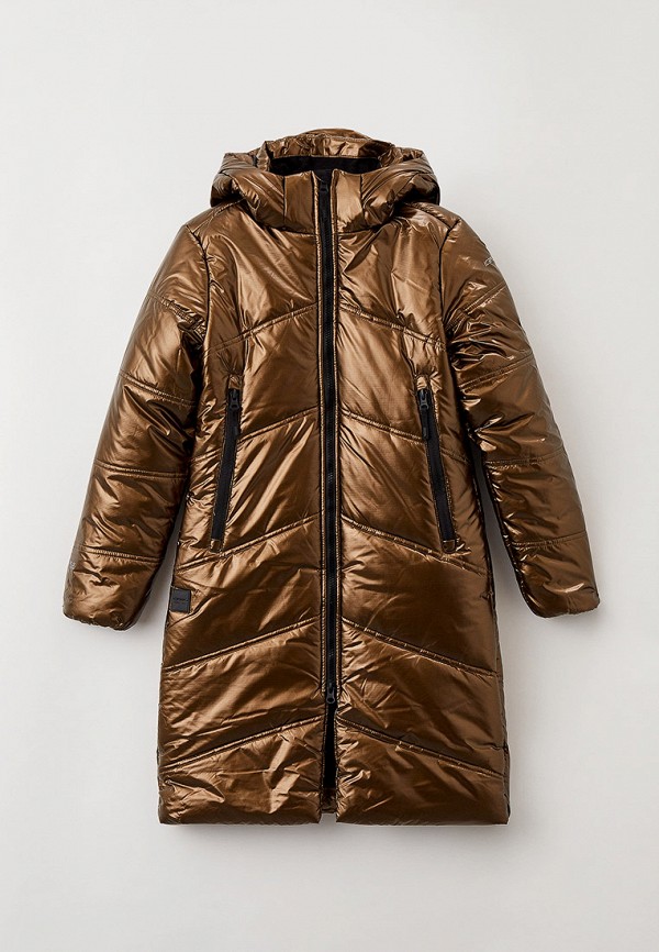 утепленные куртка icepeak для девочки, коричневая