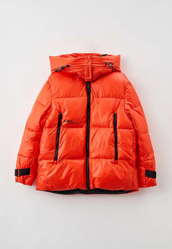 утепленные куртка vitacci для девочки, оранжевая