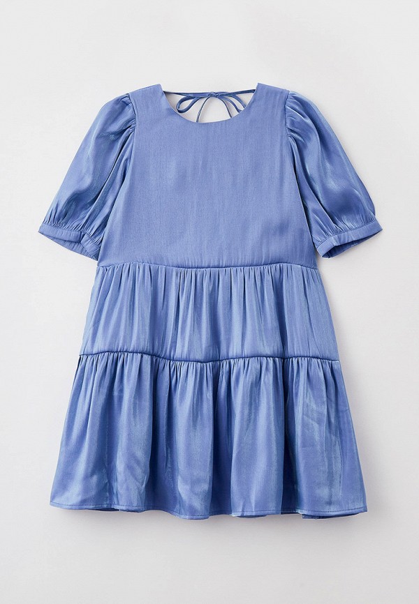 нарядные платье sela для девочки, голубое