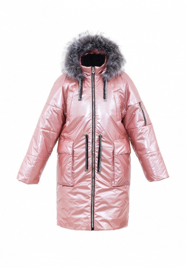 утепленные куртка талви для девочки, розовая