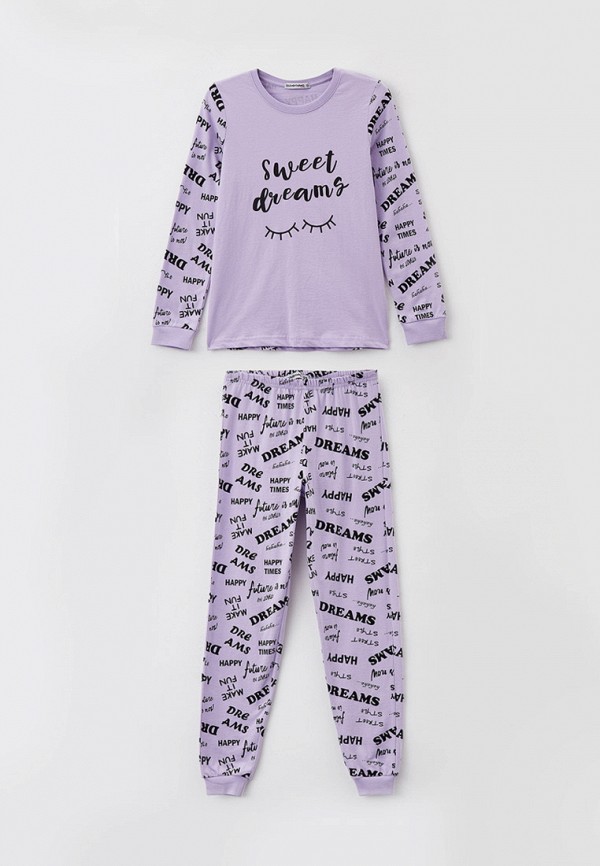 пижама elementarno для девочки, фиолетовая