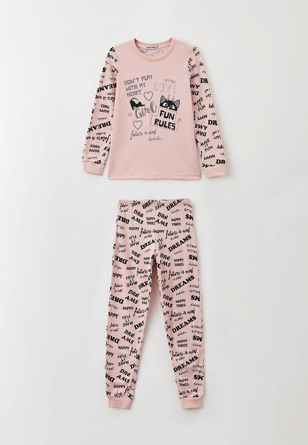 пижама elementarno для девочки, розовая