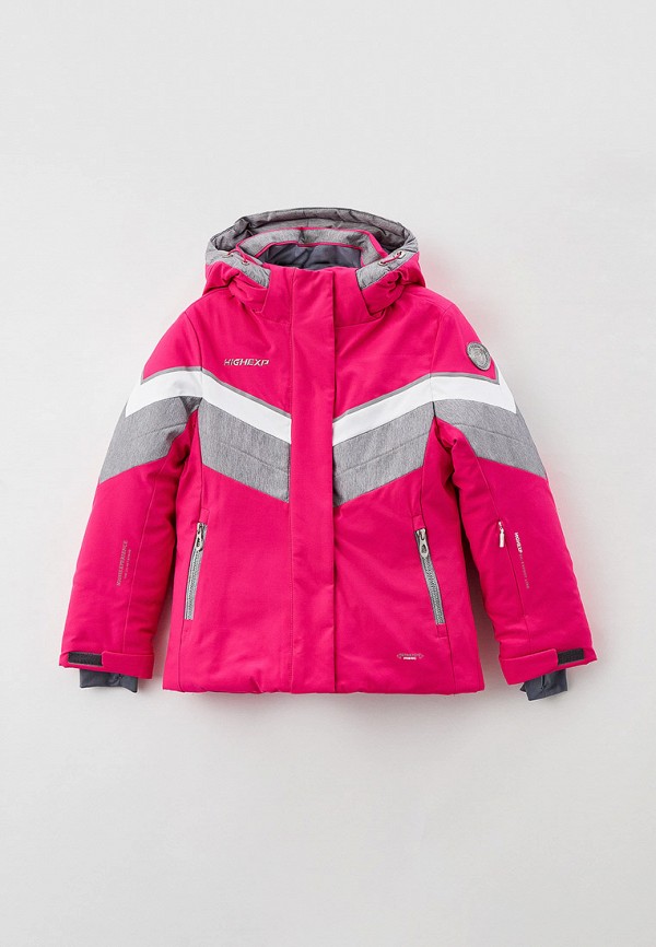 горнолыжные куртка high experience для девочки, розовая