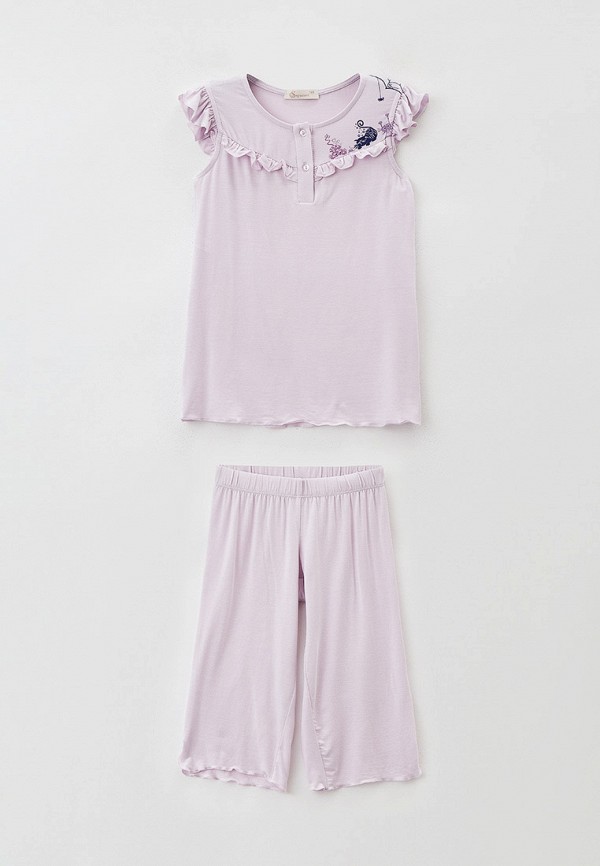 пижама sognatori для девочки, фиолетовая
