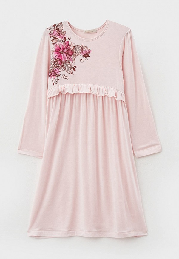 платье sognatori для девочки, розовое