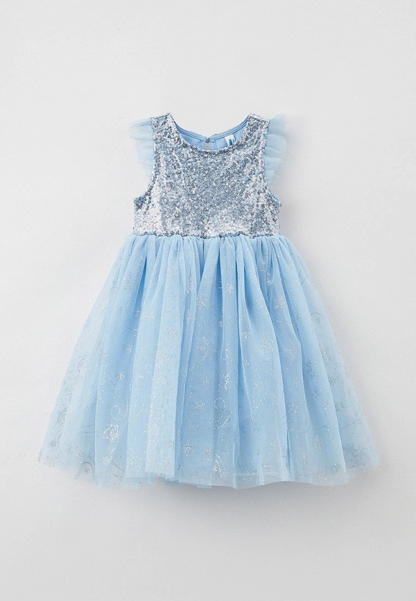 нарядные платье acoola для девочки, голубое