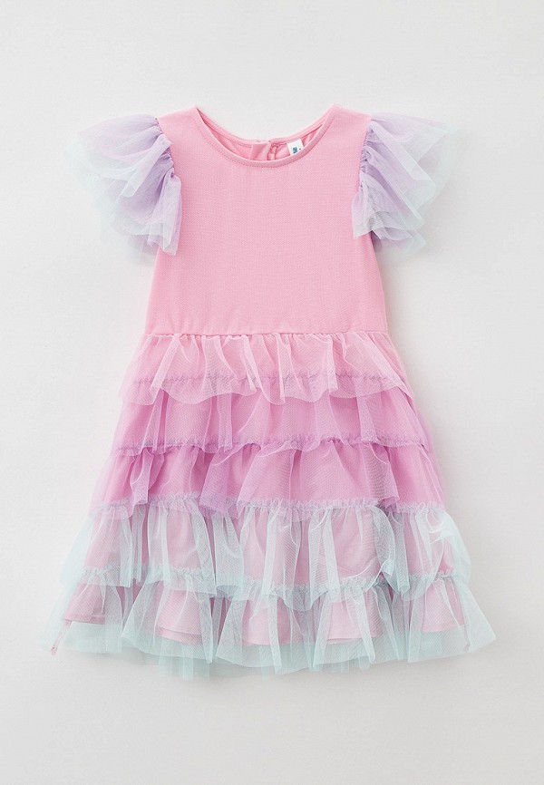 нарядные платье acoola для девочки, розовое