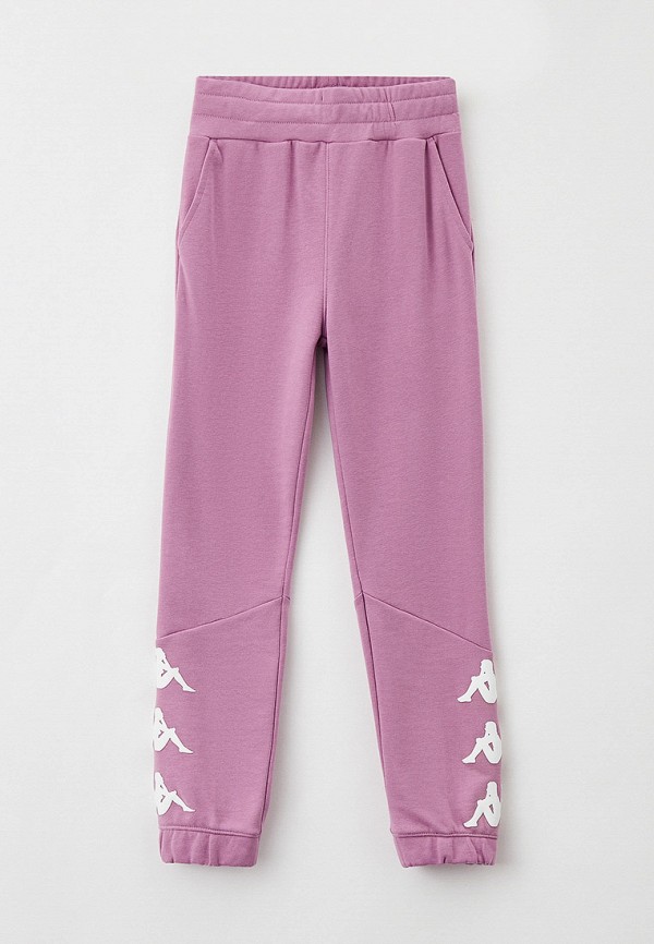 спортивные брюки kappa для девочки, розовые