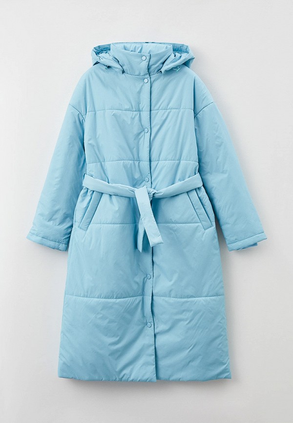 утепленные куртка nikastyle для девочки, голубая