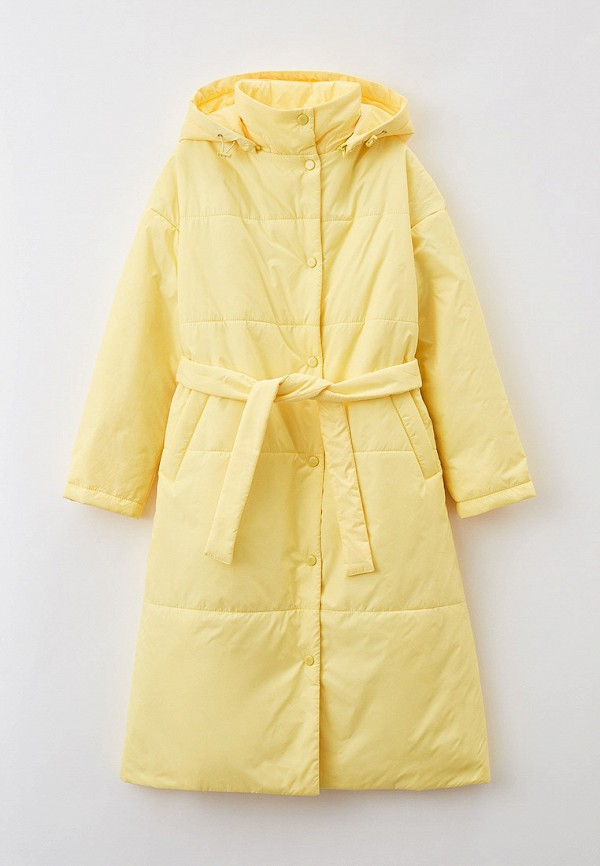 утепленные куртка nikastyle для девочки, желтая