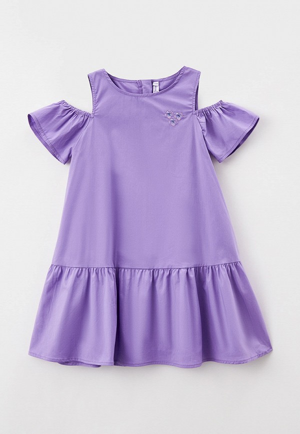 повседневные платье playtoday для девочки, фиолетовое